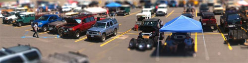 Rising Sun Rally - tons of old FJ40 Land Cruisers