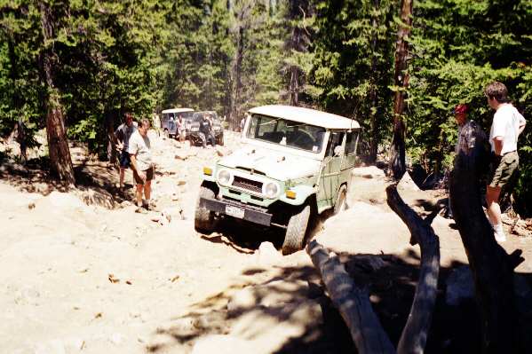 Jeff starts up the rock garden