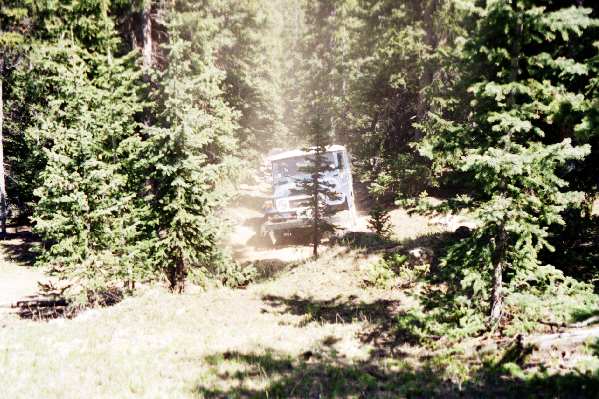 Gene's 40 winds along the dusty, rocky trail